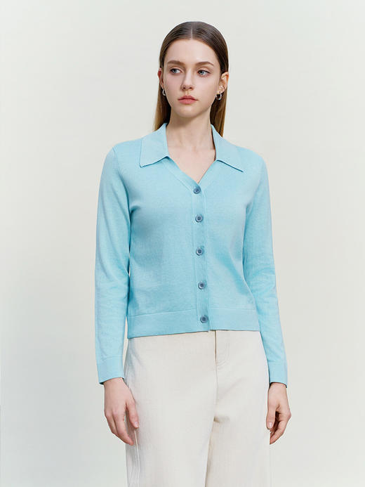 【V领针织开衫】26年春夏新品女士棉质针织开衫外套 商品图1