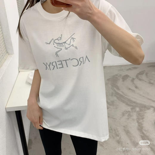 鸟家 Arc'word Logo 黑金字母印花圆领短袖T恤 商品图8