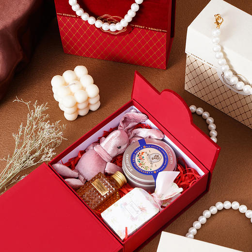 【珍珠手提礼盒】三八女神节礼物山茶花礼盒成品套装轻奢礼品婚礼回礼伴手礼成品。rg 商品图3
