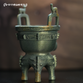 江西博物院立鹿耳四足青铜甗立体冰箱贴文创旅游纪念品