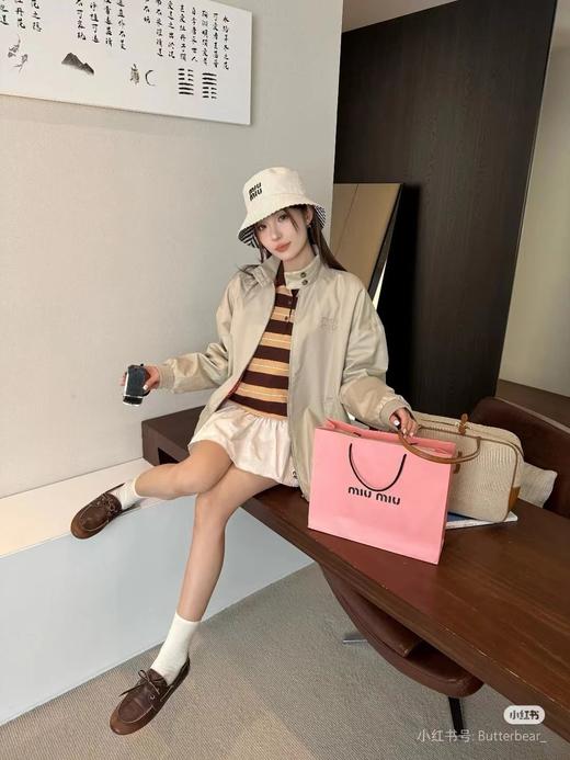 F022767老干部风字母激光刺绣立领长袖夹克外套 商品图8