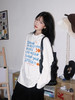 【YW】无忧购韩系Ins风女款可爱百搭卡通字母印花长袖t恤（截单后7天发货) 商品缩略图2
