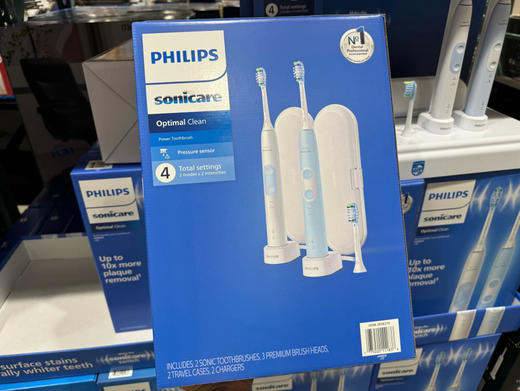 🔥特价！💰750元/套！飞利浦电动牙刷sonicare声波式牙刷HX6829/77！张梓琳代言！智能定时，洁净美齿！内含2只机身，3只刷头，2个充电底座，2个便携旅行盒 商品图1