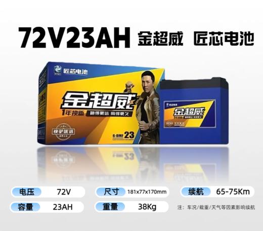 【双十一美点特惠】72V23AH 金超威匠心电池 商品图0