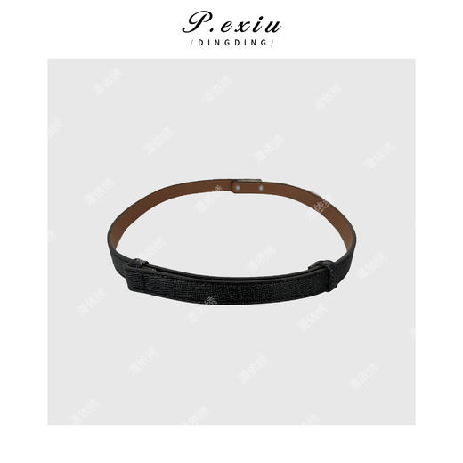 04-6潘依绣丁丁宠粉【ins风】休闲百搭极简牛皮皮带CF1511 商品图0