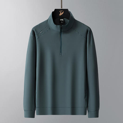 【DSK】大依优型大码男装春季运动半拉链卫衣凉感休闲商务百搭长袖T恤 商品图2