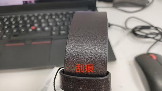 011334795012 卡尔文克雷恩Calvin Klein CK Jeans男士经典休闲哑光针扣式压纹LOGO牛皮腰带HC0631【95cm】 商品图5