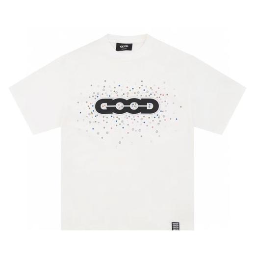 F0227100老白同款假日缤纷糖果宝石猫眼石情侣圆领短袖T恤 商品图4