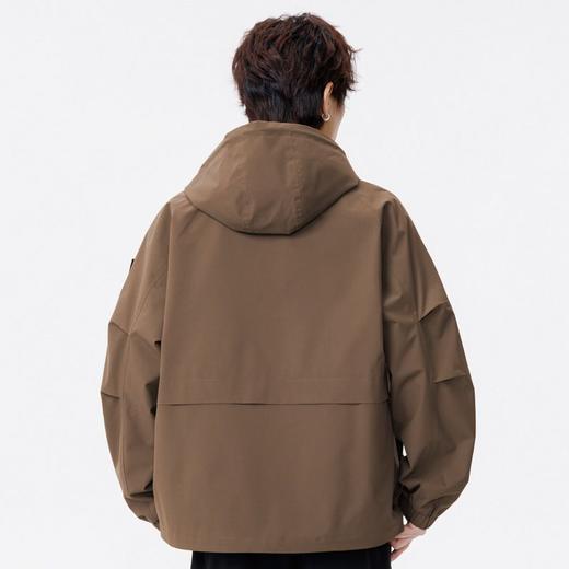 【DSL】大依优型大码男装春秋休闲夹克连帽百搭运动长袖外套加大码上衣 商品图4