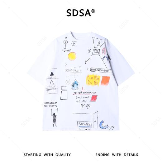 26T61SDSA男装2026新款美式休闲风设计师活力风夏款短袖T恤夏季半袖 商品图1