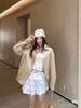 F022766设计感双领复古格纹工装夹克外套 商品缩略图2