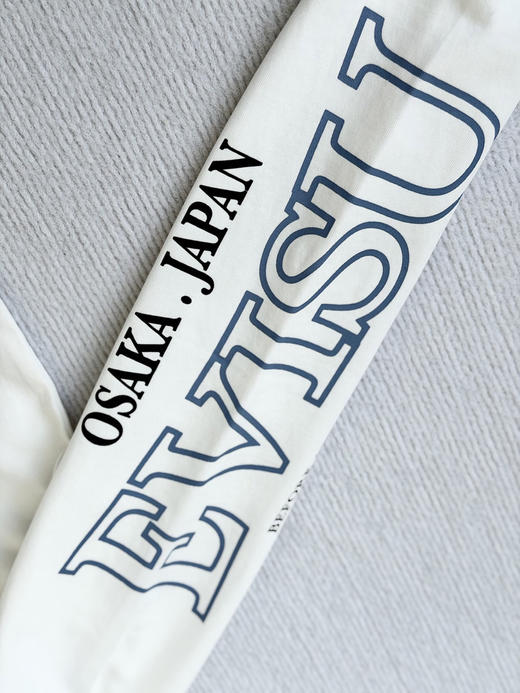 原单日潮EVISU福神小海鸥几何长袖T恤，情侣款！
颜色：白色
尺码：m l xl xxl 商品图7