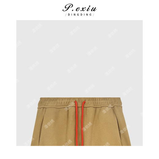 04-6潘依绣丁丁宠粉美式度假风可调节抽绳运动裤Q6710 商品图2