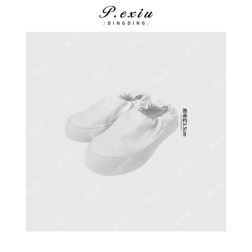 PanYiXiu/潘依绣羊皮极简设计感舒适百搭一脚蹬懒人鞋 QL93202 商品图1