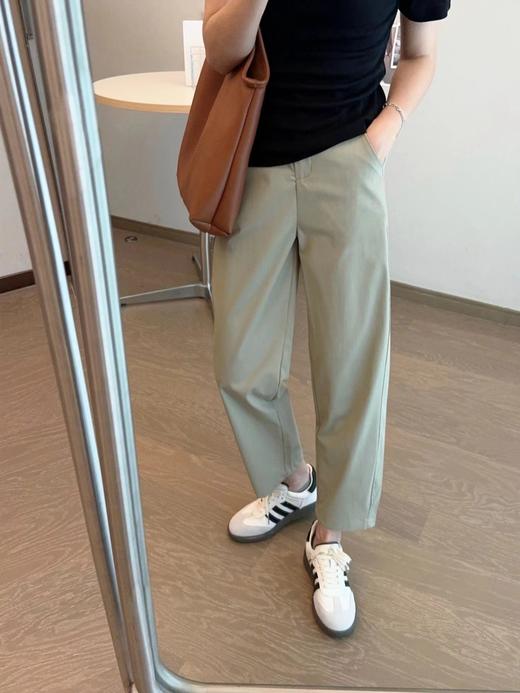 F022755夏季松紧腰设计舒适随性薄款日韩系简约休闲裤 商品图3