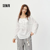 森马长袖T恤女夏中长款oversize印花2026新款慵懒甜美少女感罩衫 商品缩略图0
