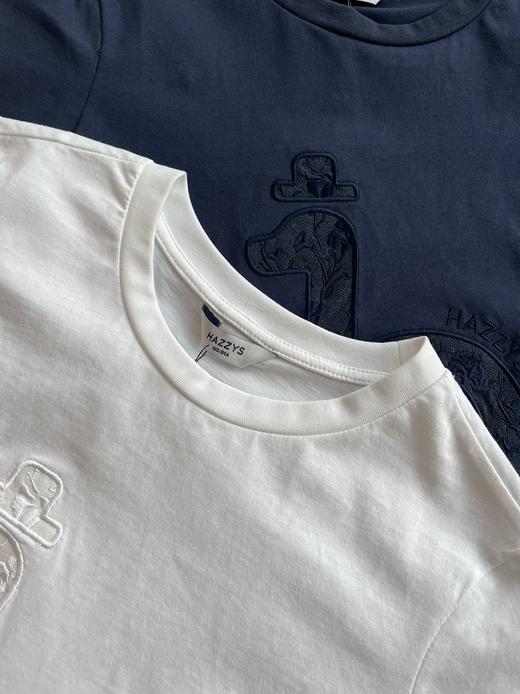 点此购买 哈吉斯春夏季大狗狗女款刺绣短袖T恤 mp 341001 商品图14