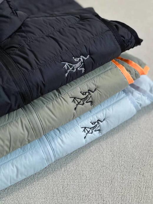 F022782超轻量排骨休闲立领拉链鹅绒马甲 商品图1