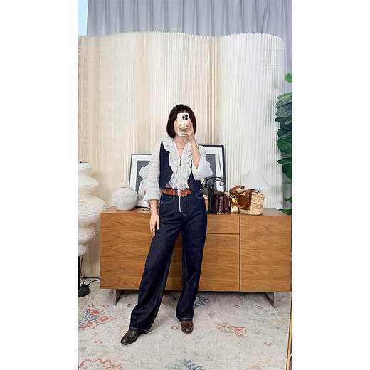 【贝拉推荐】定格时刻 直筒牛仔裤 汉麻混纺双版本牛仔 软弹与挺括一次满足 天然YI菌 抗紫外线 会呼吸的牛仔 商品图3