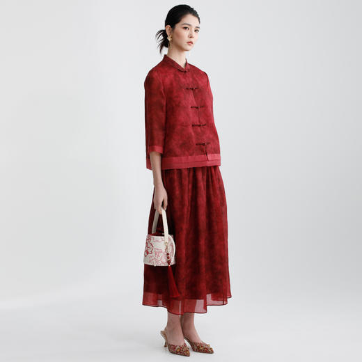 戴布拉芬丝绸上衣L29B156 商品图1