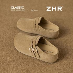ZHR则则厚底4.5cm增高户外勃肯拖早秋上新复古搭扣包头柔软勃肯鞋