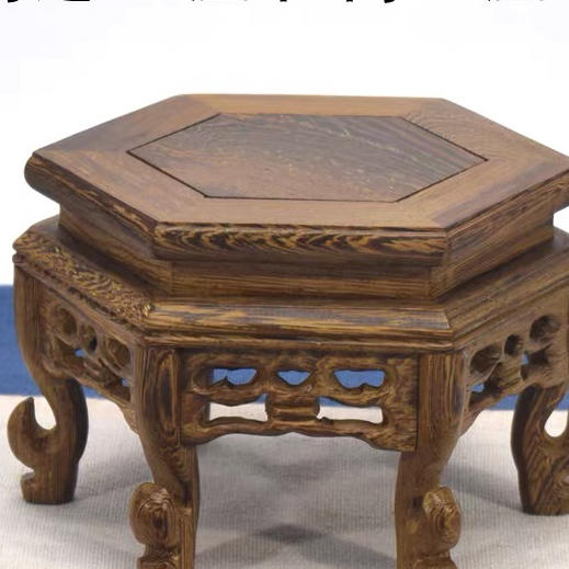 260鸡翅木高低壶托 商品图3