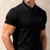 【桑蚕丝亚麻】【DG】大依优型大码男装夏季翻领POLO衫短袖上衣棉质商务休闲百搭T恤300斤 商品缩略图4