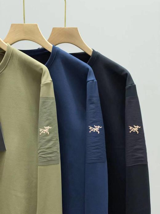 F022749城市机能户外长袖圆领T恤休闲长袖袖臂贴袋卫衣 商品图10