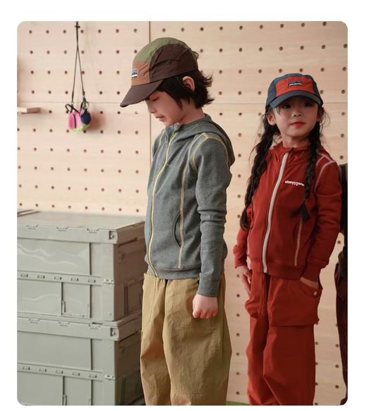 【高端局亲子棉外套】运动机能风外套！2026男宝女宝天然纤维透气吸湿排汗不闷外套！ 商品图2