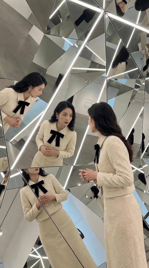 侧开叉显瘦中长半裙 商品图3