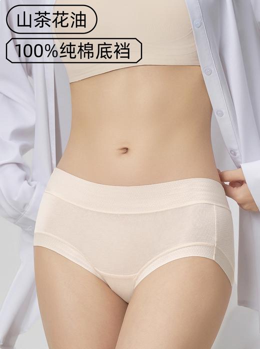 7天左右发【加长底档A类山茶花基础内裤】40S高支数，10A抗菌，除臭防螨--MM 商品图0