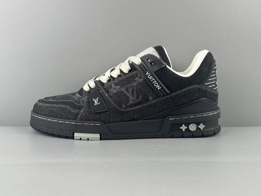 春季特惠💰720 LV 纯原版本 # 驴牌 Trainer 黑色牛仔压花 商品图0