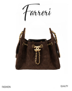 香奶奶 25Bag 深棕麂皮两尺寸