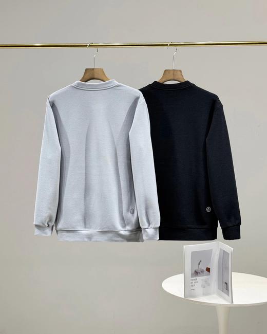 F022717茉莉花因子粗针羊绒卫衣男款针织上衣运动衫 商品图1