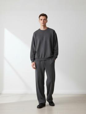 【灵感休闲裤】重磅自带筋骨挺而有型2026春季百搭360g混纺羊毛时髦老钱风