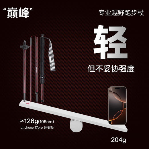 【2026新款】奥尼捷新款凯夫拉碳纤维超轻折叠登山杖 商品图1