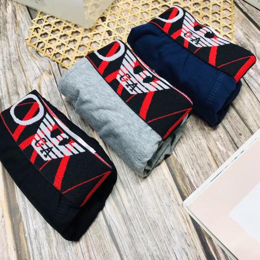 F022788彩盒装柔软舒适纯棉彩logo男士平角内裤 商品图4