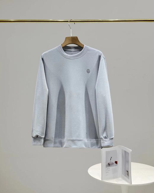 F022717茉莉花因子粗针羊绒卫衣男款针织上衣运动衫 商品图7