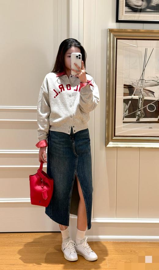 点此购买 拉夫战马春秋季女士字母植绒开衫卫衣外套 mp 340983 商品图8