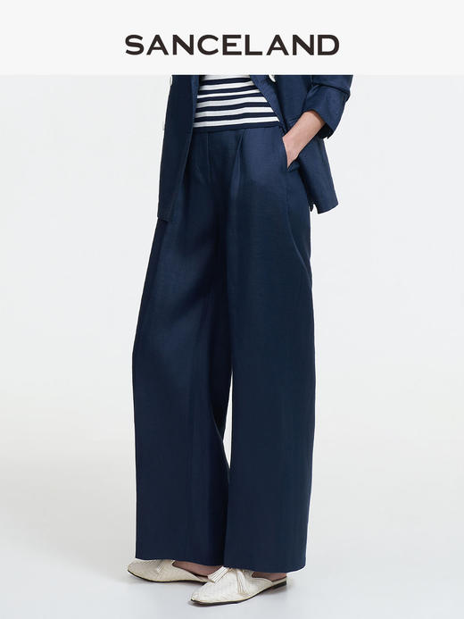 三石一澜SANCELAND苎麻戗驳领套西（西服SK15102082；裤子SK12103083） 商品图2