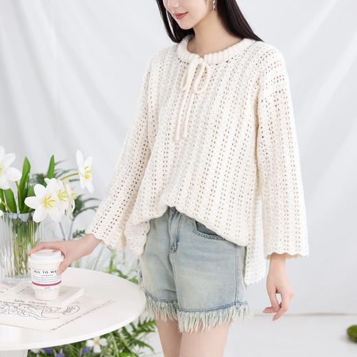 苏苏姐家茉莉海棠上衣手工diy编织钩针印象雾羽毛线团衣服材料包 商品图2