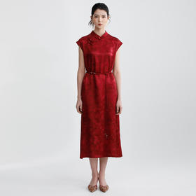 戴布拉芬丝绸连衣裙L29B527