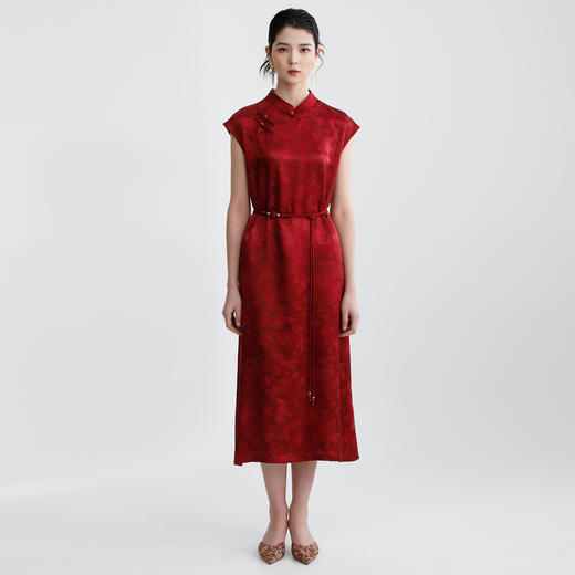 戴布拉芬丝绸连衣裙L29B527 商品图0