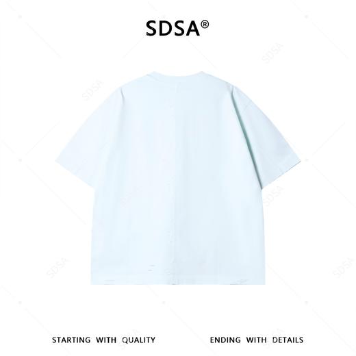 SDSA男装2026新款重磅纯棉短袖T恤侧开叉按扣设计感宽松圆领上衣 商品图4
