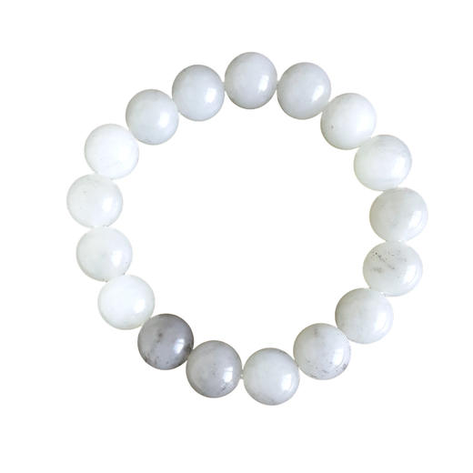 【天然正品】天然新疆籽料约12.0MM青花和田玉圆珠手串250226NJS12 商品图0