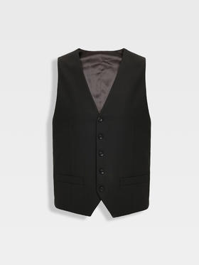 callisto咖色绵羊毛混纺马甲