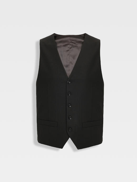 callisto咖色绵羊毛混纺马甲 商品图0