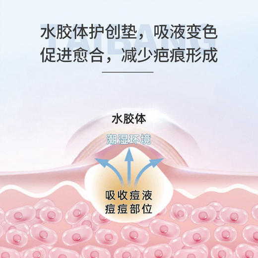 【官方正品】云南白药泰邦水胶体创可贴痘痘贴圆形遮瑕痘印吸收渗液防水透气 商品图3