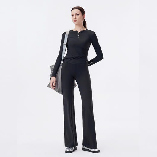 TITIKA小模纤喇叭裤春夏款女修身高腰长裤运动跑步休闲裤11126 商品图2