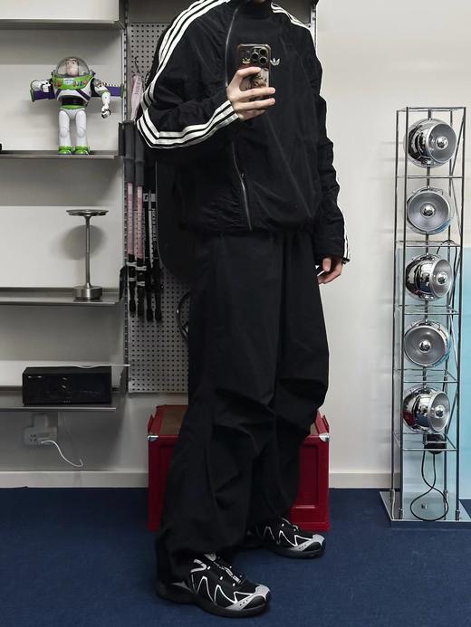 F022735自带做旧肌理梭织运动斜拉链夹克外套 商品图6